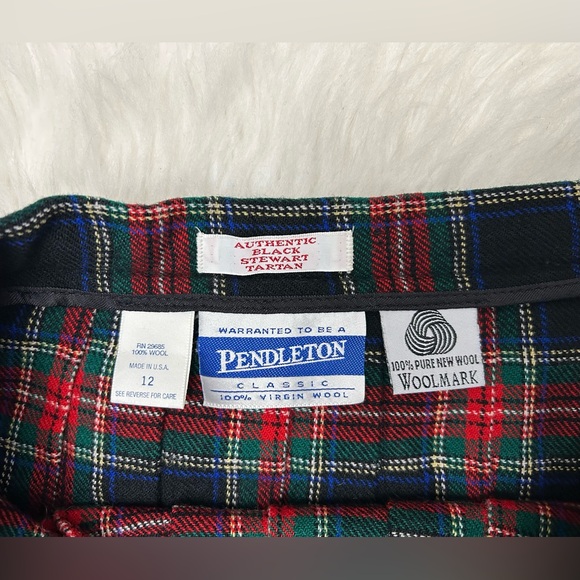 Pendleton Red and Black Plaid Skirt - Picture 5 of 15